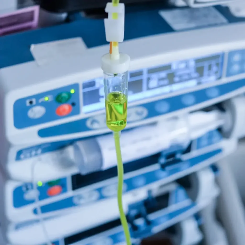 Abstract, blurred Infusion Pumps in clinical setting